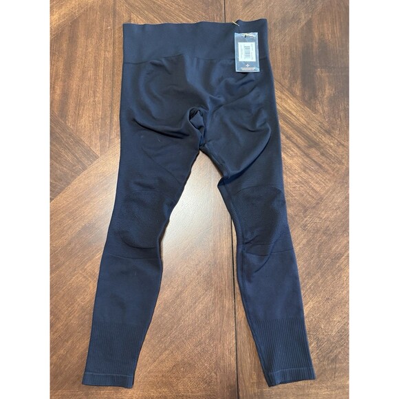 Tommie Copper Pants - TOMMIE COPPER Womens Black Lower Back Support Leggings L 1540WR